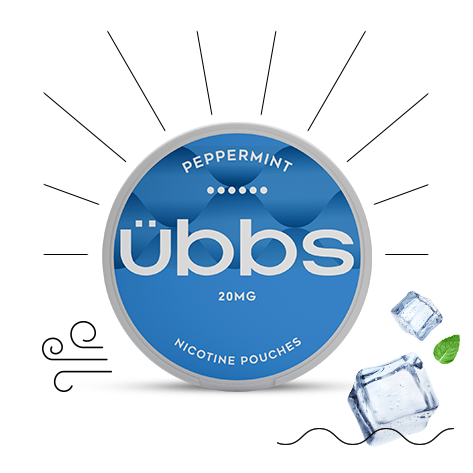 Peppermint flavoured nicotine pouches | UBBS Pouches - 2