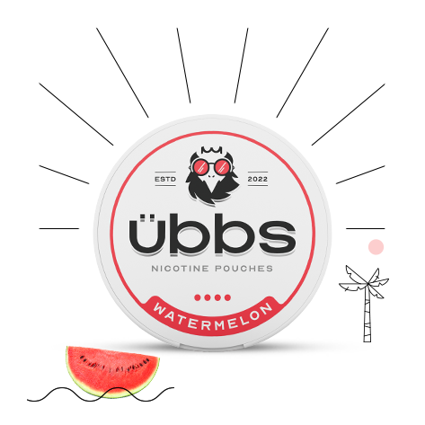 Watermelon flavoured nicotine pouches | UBBS Pouches - 2